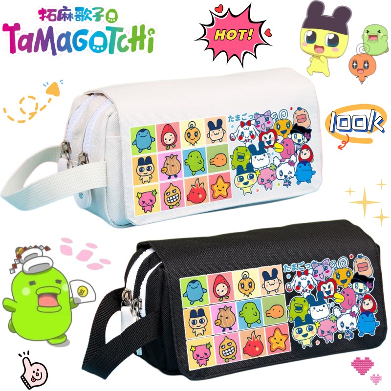 Pencil Case Large - 다마고치 쿠키파치 미미치 마메치 애니메이션 주변기기