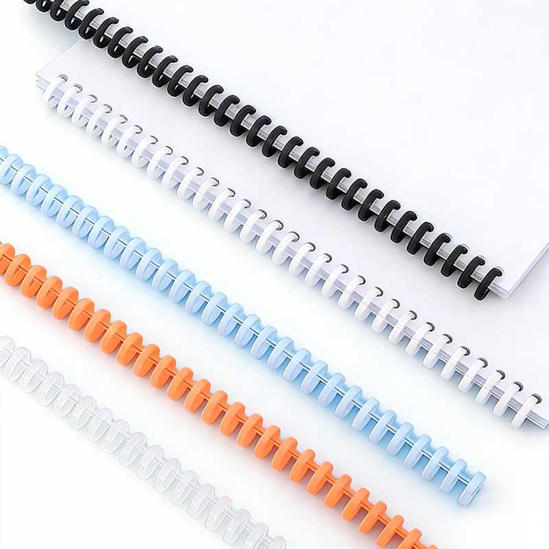 Binding Comb Plastic - 10개입 다채로운 플라스틱 30홀 루즈리프 바인더