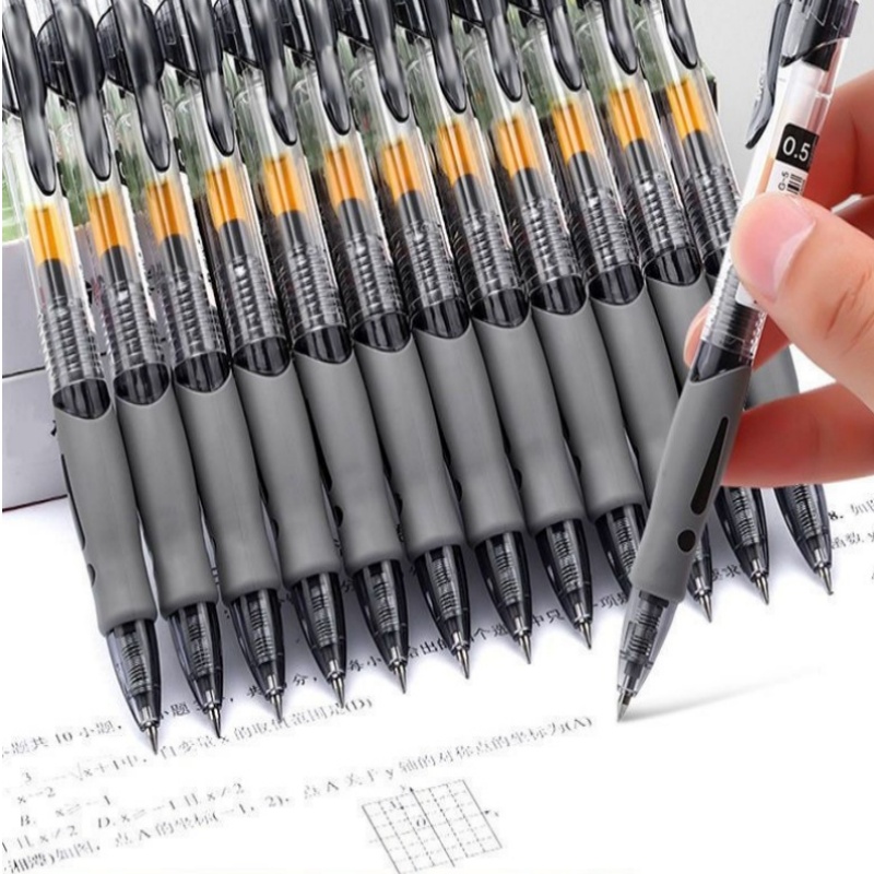 Office Stationery And Supply - 13/30개입 리트랙터블 젤 펜 세트, 검정/빨강/파랑