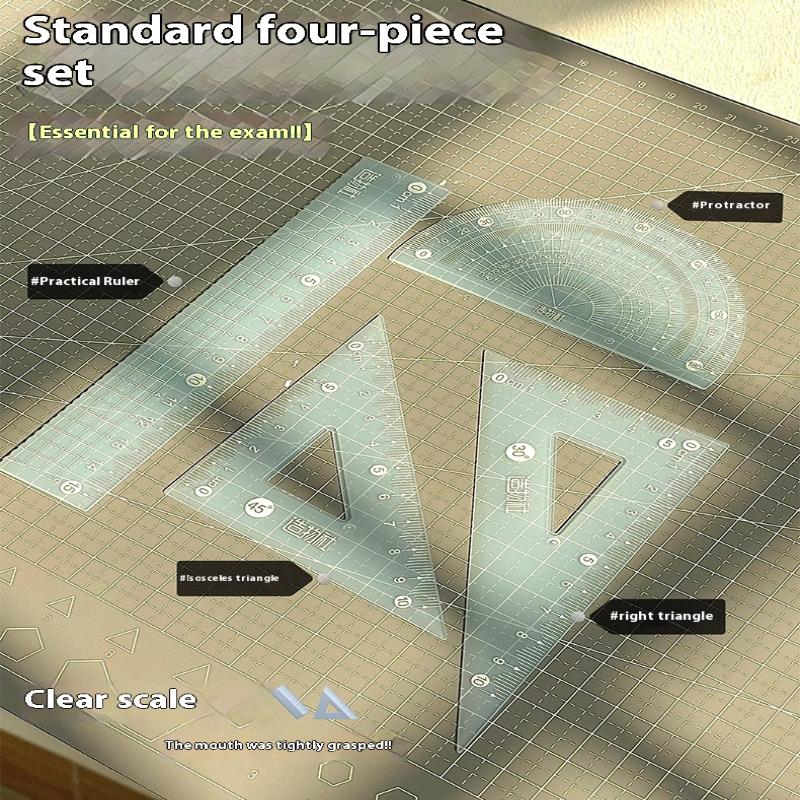 4 개/대 15CM 젤리 눈금자 세트 두꺼운 측정 문구 - Ruler Set Transparent 리뷰 및 가격