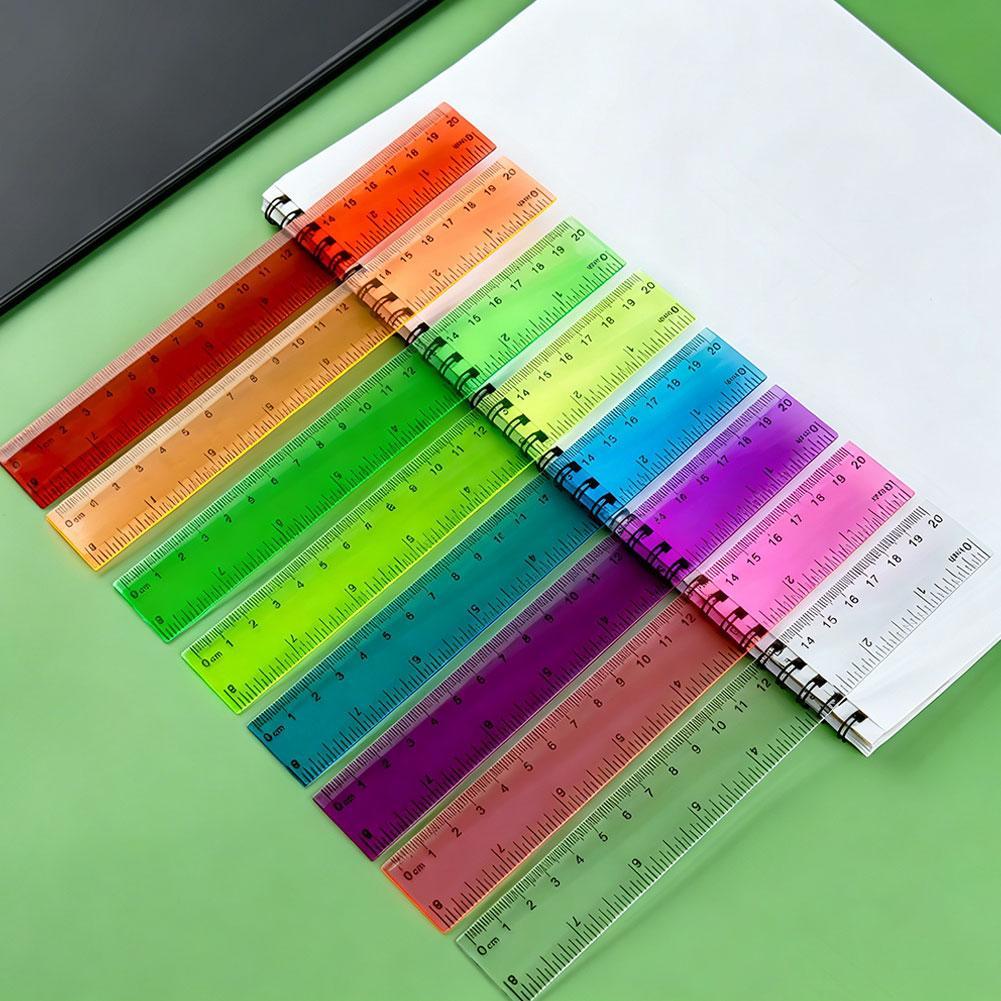 5pcs 무작위 색상 플라스틱 자, 창의적인 그리기 도 - Ruler Set Transparent 리뷰 및 가격