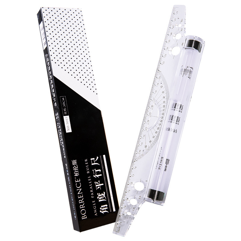 30cm 투명 평행 롤러 눈금자 다기능 그리기 도구 스 - Ruler Set Transparent 리뷰 및 가격