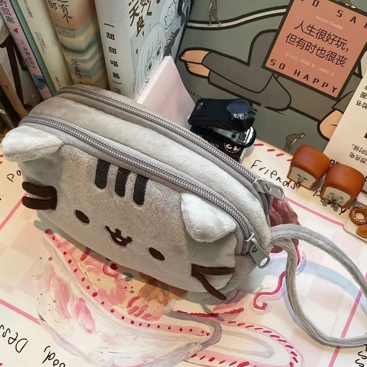 귀여운 푸쉰 뚱뚱이 고양이 캐릭터 필통 대용량 학생용  - Stationery Supply 리뷰 및 가격