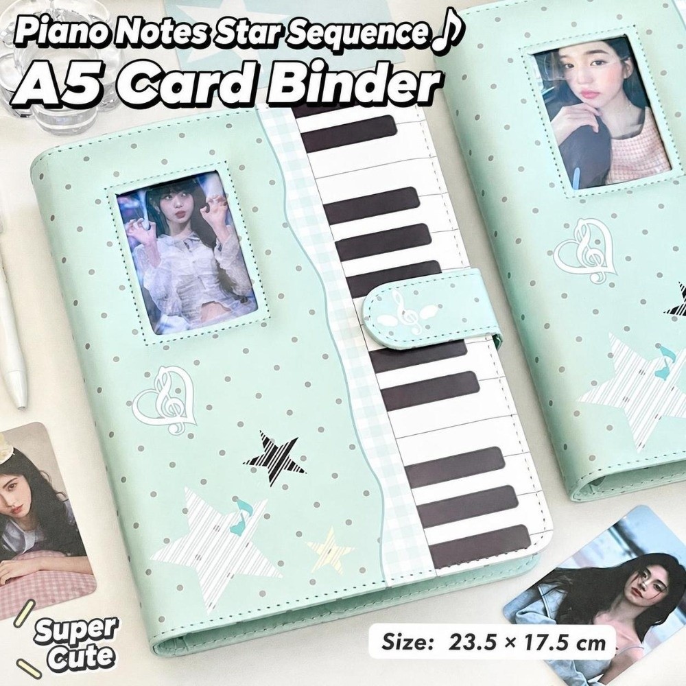 귀여운 물방울 무늬 피아노 바인더 노트 A5 루즈리프  - Notebook Dotted A5 리뷰 및 가격